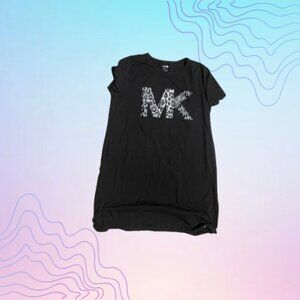 MICHAEL KORS Black MK Logo Tee Shirt